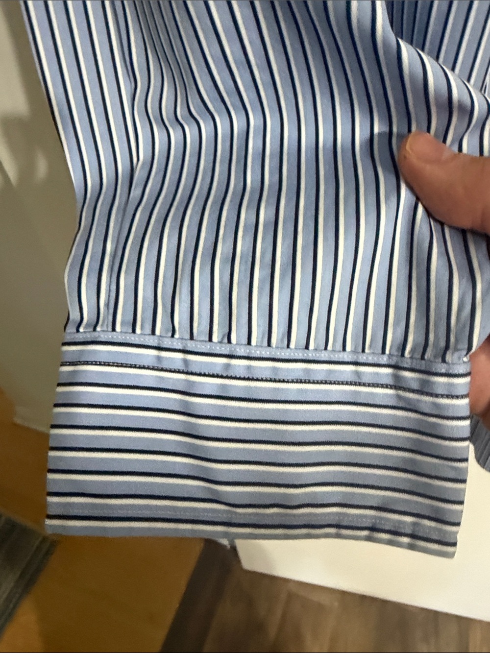 Ralph Lauren Blue & White Striped Button-Down Shirt - Picture 5 of 12